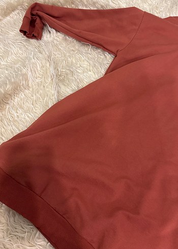 LC Waikiki Bordo Pamuklu Salaş Sweatshirt