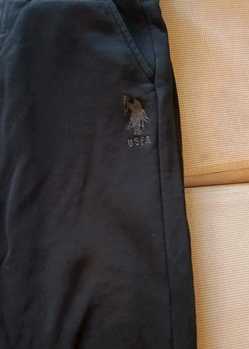 USPA Siyah Rahat Kesim Erkek Eşofman