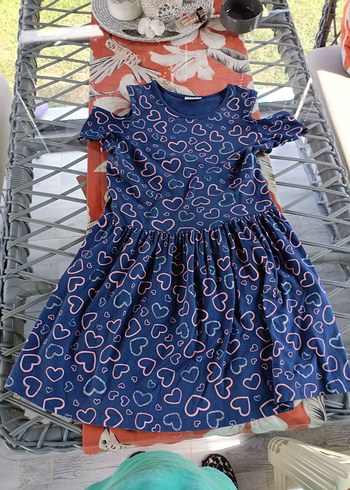 LC Waikiki Kız Çocuk Baskılı Mavi Atlet - Görsel 3