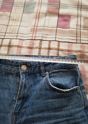 diğer Beden Yırtık Detaylı Bol Kesim Kadın Kot Pantolon