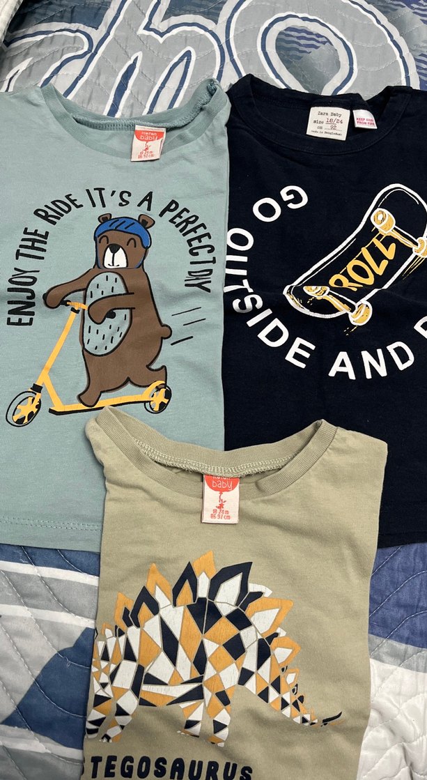 Erkek Çocuk Baskılı Uzun Kollu Tişört 18-24 ay koton ve zara - Görsel 2