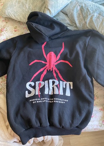 Diğer Kapüşonlu Siyah Kadın Sweatshirt