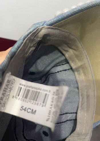 Diğer Payetli Mavi Denim Kadın Şapka