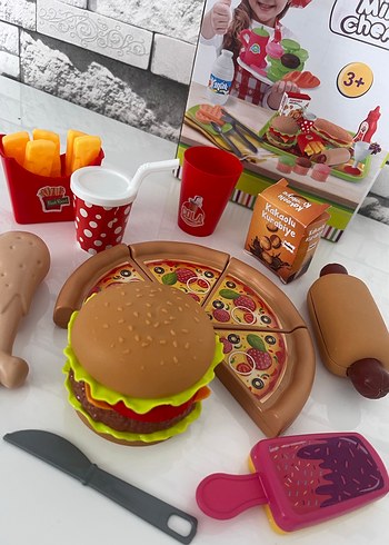 Renkli Mini Chers Çocuk Yemek Seti