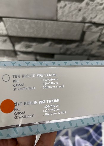 Özdilek Natural Patch Mavi Gri Pike Takımı - Görsel 6