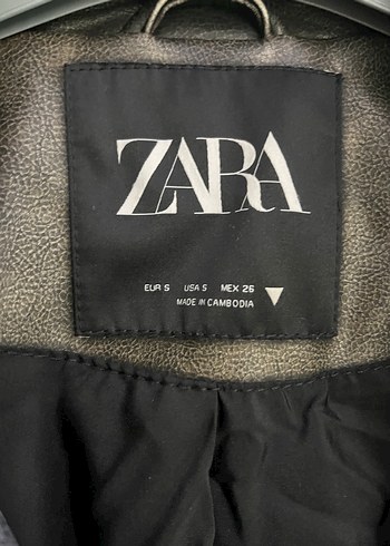 Gri Kadın Deri Biker Ceket - Görsel 9