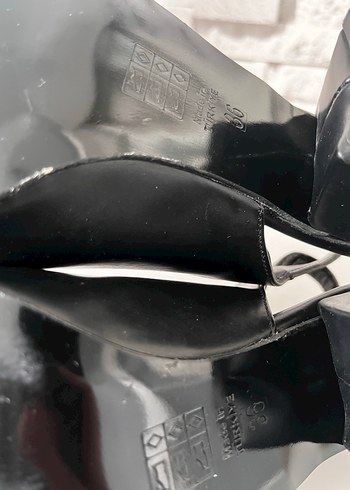 Siyah Tokalı Kadın Topuklu Ayakkabı - Görsel 7