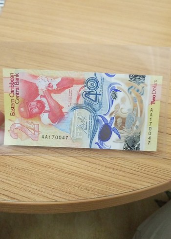 Doğu Karayipler Merkez Bankası İki Dolar - Görsel 3