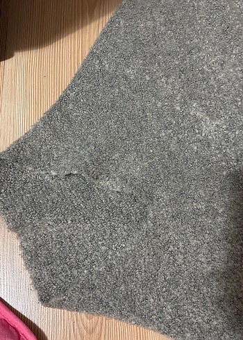 s Beden gri Renk Gri Boğazlı Kadın Triko panço