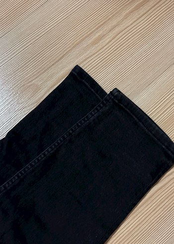 s Beden siyah Renk Siyah Kadın Slim Fit Midi Denim Pantolon Hm