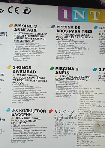 intex Cristal Renkli 3 Bölme Havuz 114 cm - Görsel 3