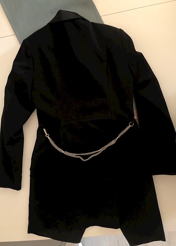 Bershka Bershka Siyah Kadın Zincirli Blazer Ceket
