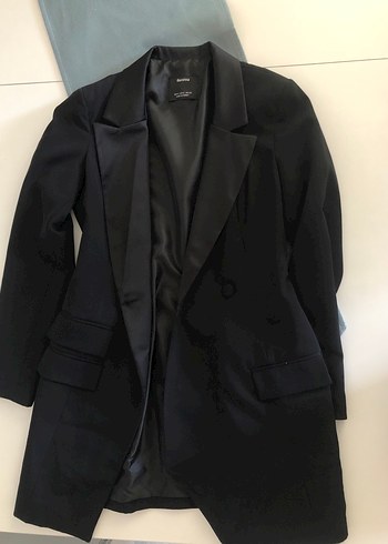 Bershka Siyah Kadın Zincirli Blazer Ceket
