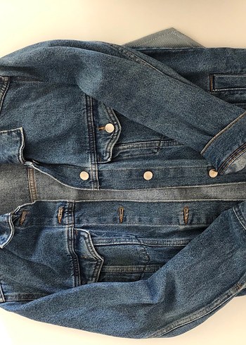 H&M Mavi Kadın Kot Ceket Vintage