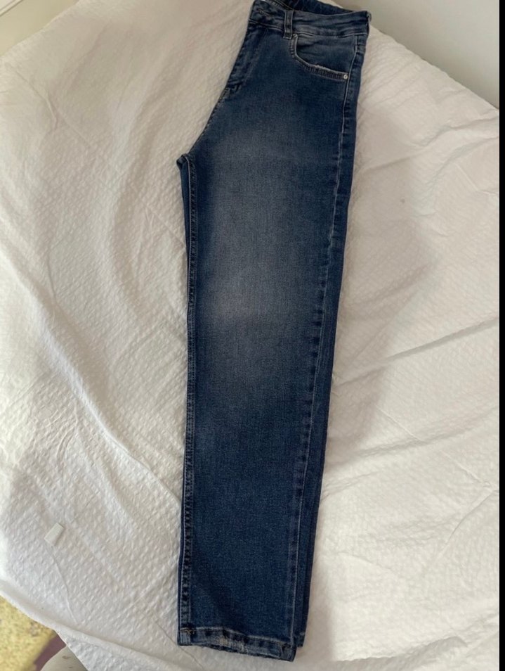 Mavi Normal Boy Kadın Kot Pantolon - Görsel 2