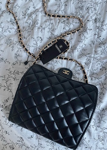 Siyah Zincir Detaylı Chanel Deri Çanta - Görsel 4