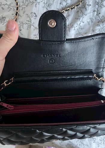 Siyah Zincir Detaylı Chanel Deri Çanta - Görsel 3