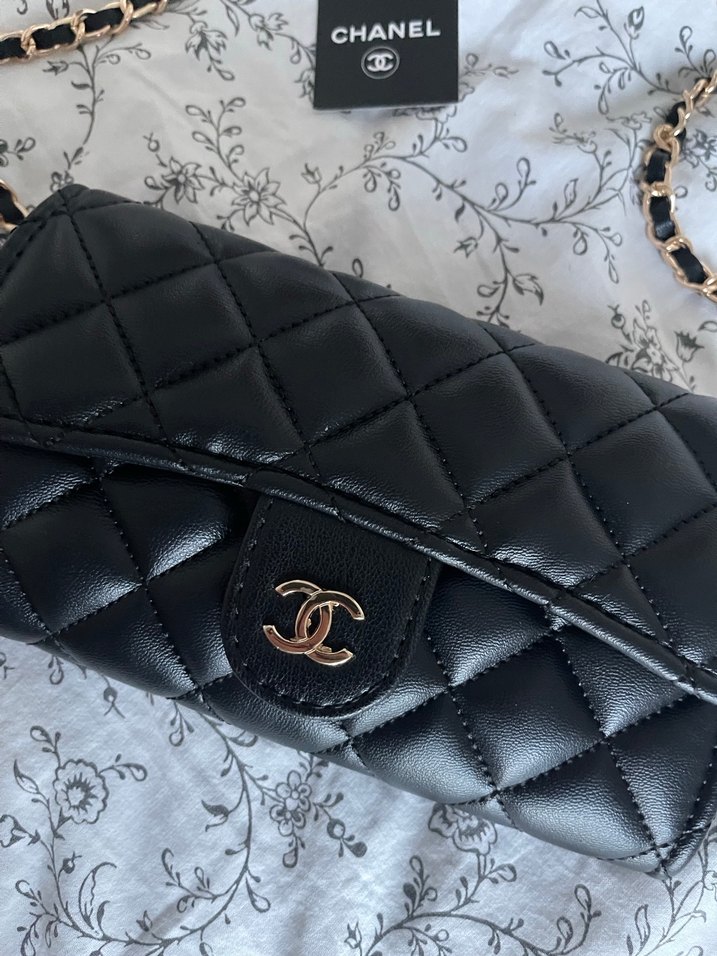 Siyah Zincir Detaylı Chanel Deri Çanta - Görsel 2