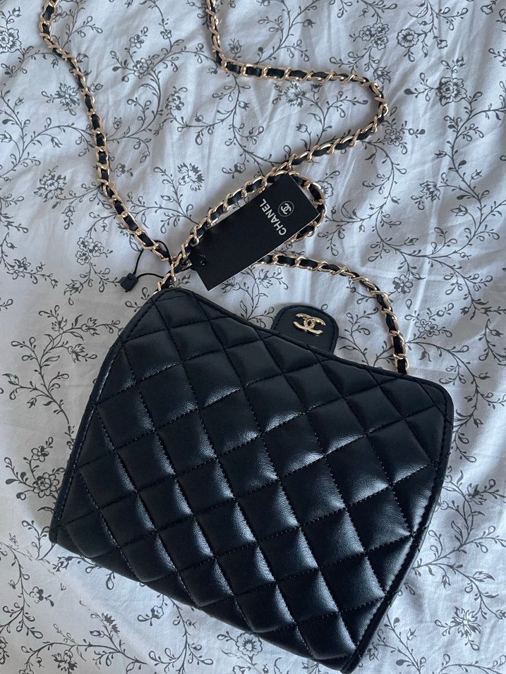 Siyah Zincir Detaylı Chanel Deri Çanta - Görsel 4