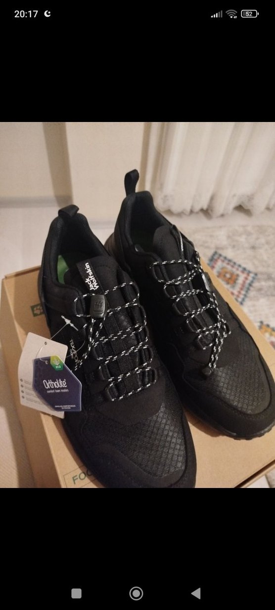 ORİJİNAL Jack Wolfskin Siyah Erkek Spor Ayakkabı - Görsel 2