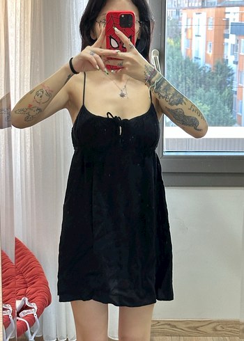Siyah Straplez Midi Gotik Elbise