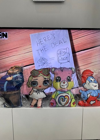 Renkli Peluş Oyuncak Seti 4 Parça - Görsel 2