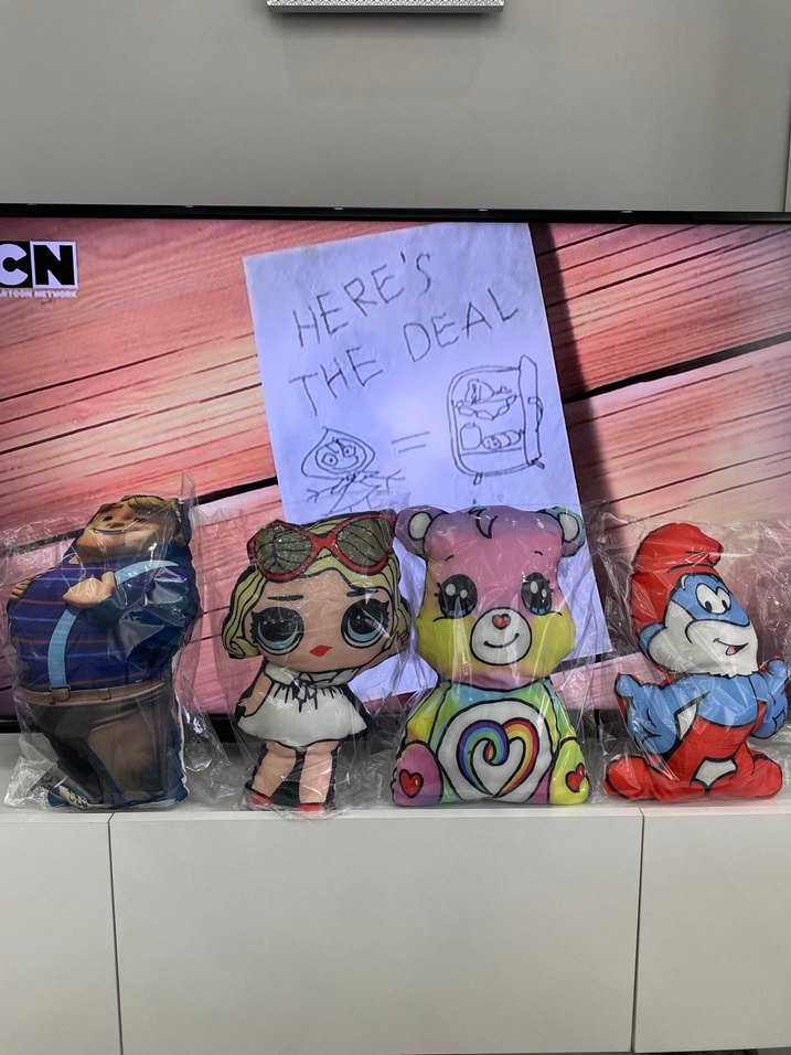 Renkli Peluş Oyuncak Seti 4 Parça - Görsel 2