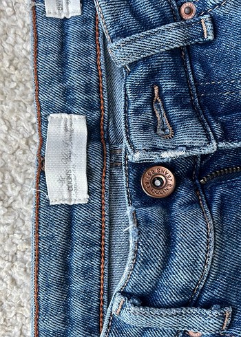 26 Beden Kadın Mavi Denim Normal Paça Jean