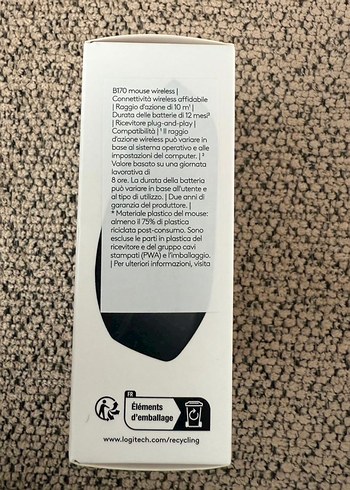  Beden Renk Logitech B170 Kablosuz Siyah Mouse