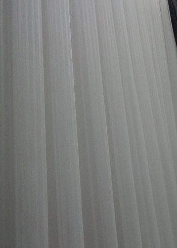 çizgili Beyaz Modern Tül Perde - Görsel 3