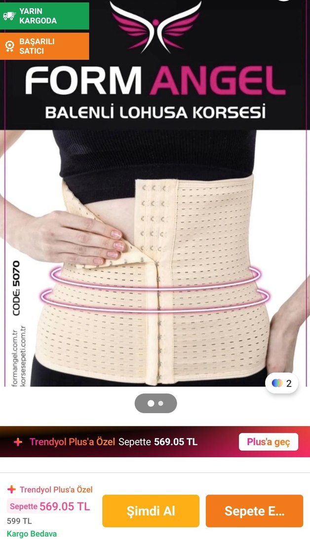 siyah lohusa korsesi xxxl 3xl - Görsel 3