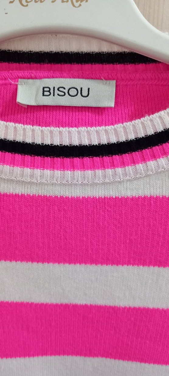 Renkli Çizgili Kadın Triko Kazak - Görsel 2