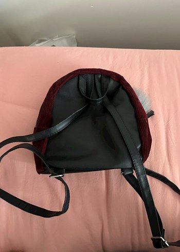 LC Waikiki Bordo Süet Kadın Sırt Çantası