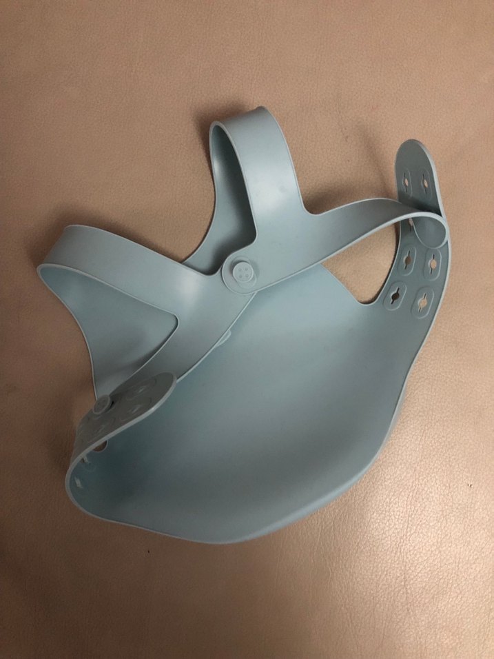 Mavi Silikon Bebek Önlüğü - Görsel 5