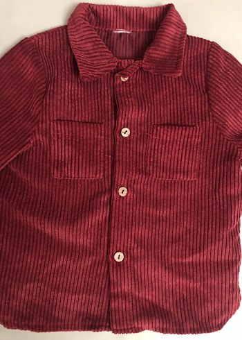 Bordo Erkek Çocuk Uzun Kollu Gömlek - Görsel 2