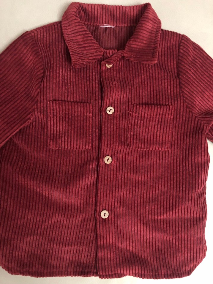Bordo Erkek Çocuk Uzun Kollu Gömlek - Görsel 2