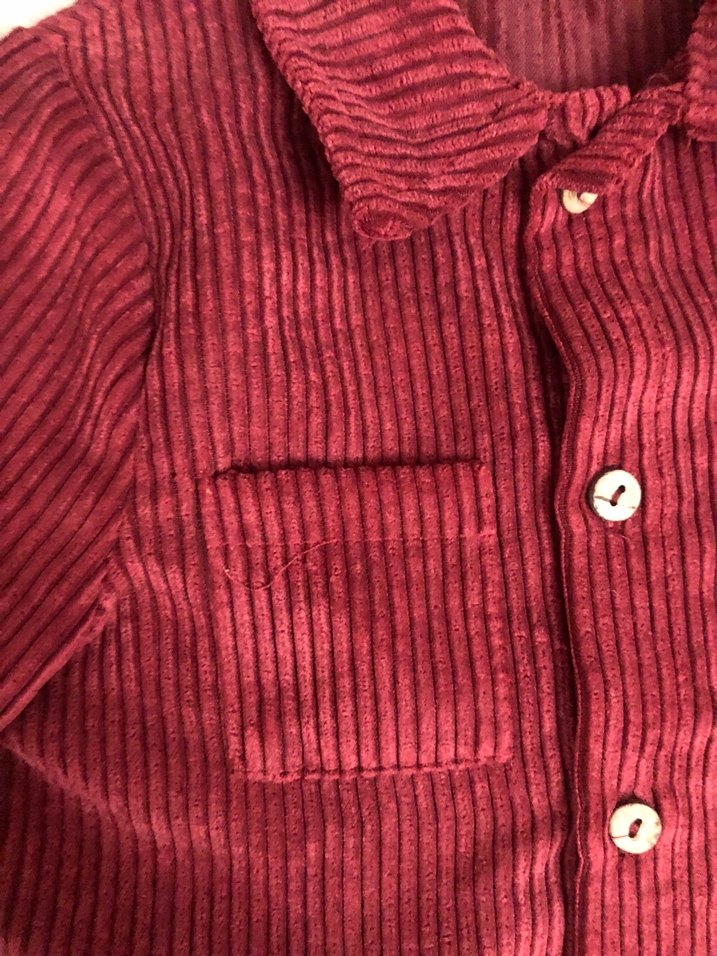 Bordo Erkek Çocuk Uzun Kollu Gömlek - Görsel 3