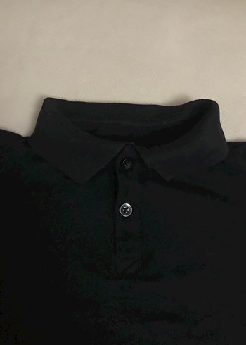 Erkek Çocuk Siyah Kısa Kollu Polo Tişört - Görsel 4