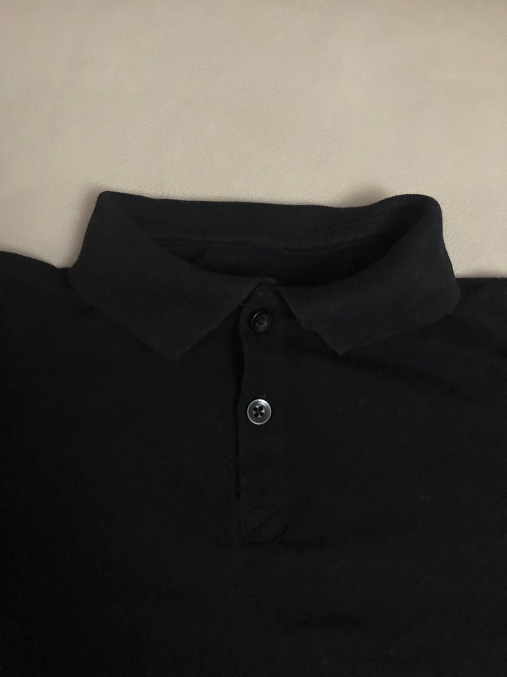 Erkek Çocuk Siyah Kısa Kollu Polo Tişört - Görsel 4