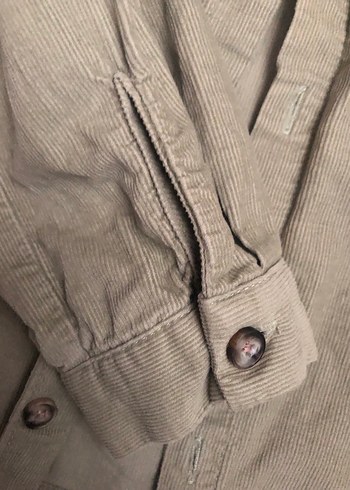 Erkek Çocuk Haki Keten Uzun Kollu Gömlek - Görsel 4