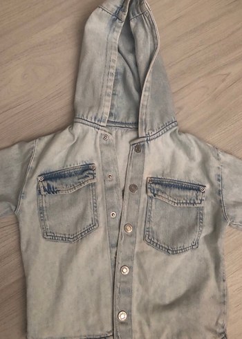 Zara Kapüşonlu Denim Ceket - Görsel 2
