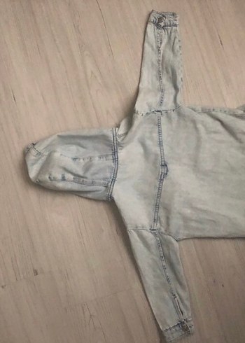 Zara Kapüşonlu Denim Ceket - Görsel 7