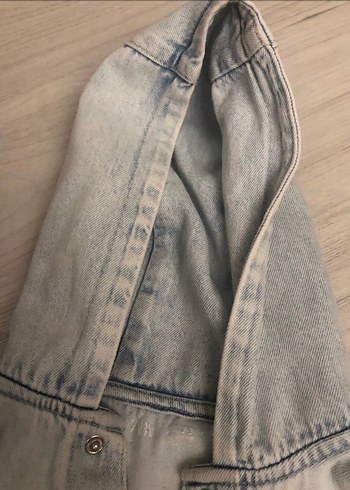 Zara Kapüşonlu Denim Ceket - Görsel 6