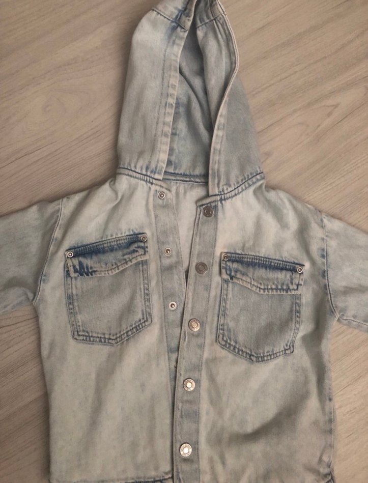 Zara Kapüşonlu Denim Ceket - Görsel 2