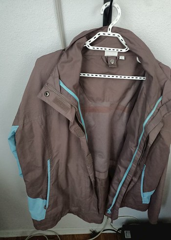 Kadın Uzun Kollu Kahverengi Spor mont
