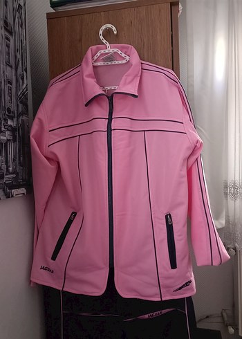 xl Beden pembe Renk Pembe Fermuarlı Kadıneşofman Takımı