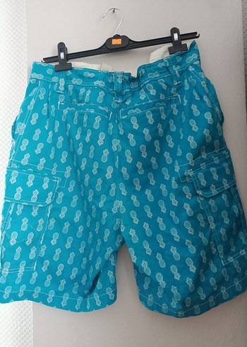 Mavi ananas desenli erkek şort - Görsel 7