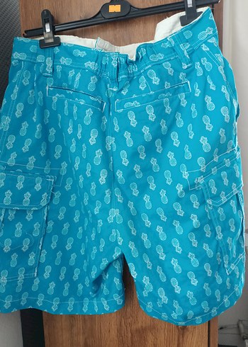 Mavi ananas desenli erkek şort - Görsel 5