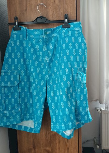 Mavi ananas desenli erkek şort - Görsel 4