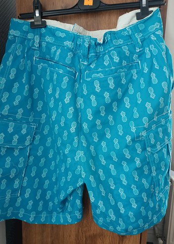 Mavi ananas desenli erkek şort - Görsel 9